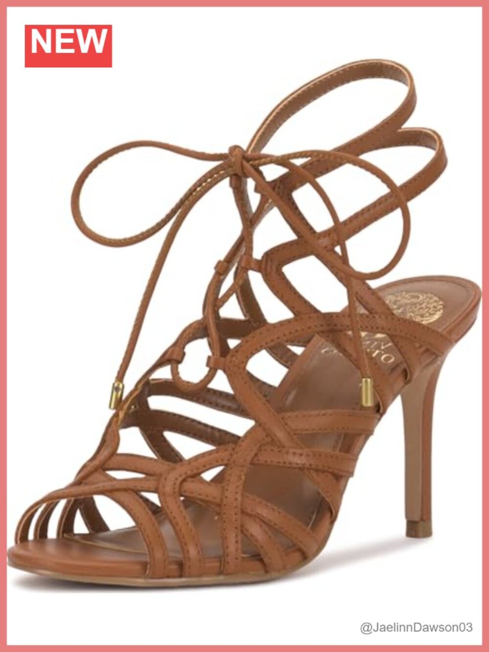 Vince Camuto Tilly Lace-Up Stiletto Heeled Sandals Women's Leather